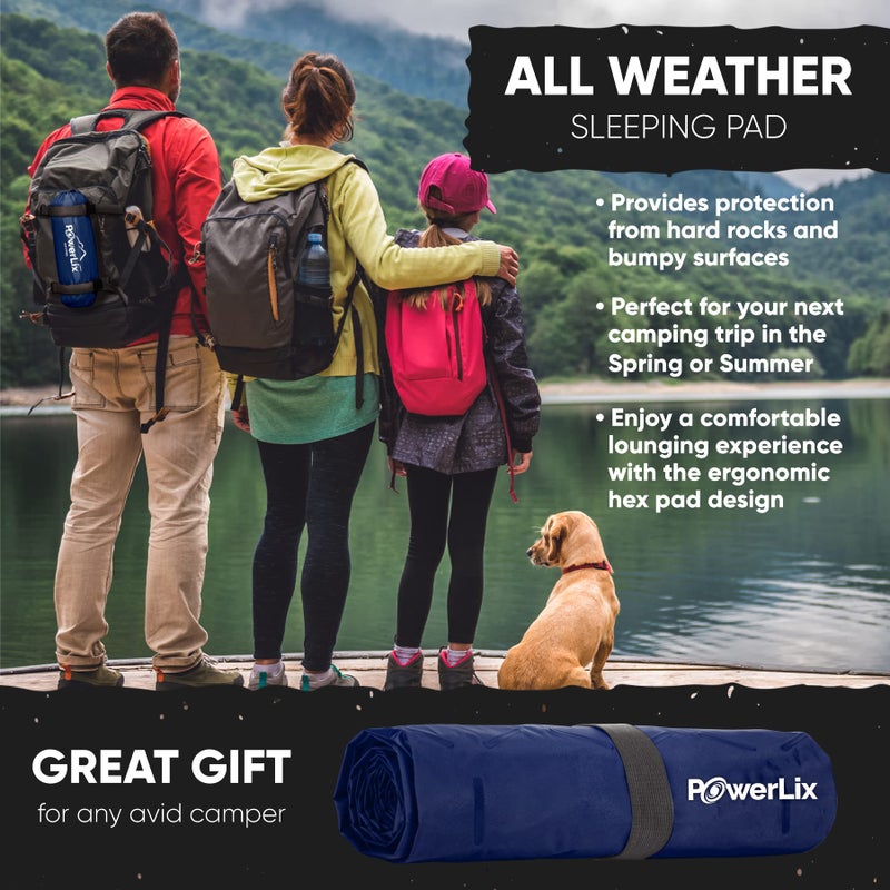 POWERLIX Ultralight Camping Sleeping Pad with Inflation Bagâ€“ Compact Lightweight Camping Pad, Outdoor Backpacking Hiking Traveling Airpad Camping Air Mattress Sleeping Mat - Image 3